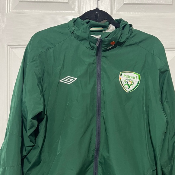 💗 Eircom - Ireland Green Zip Up Windbreaker Jacket‎ - Picture 2 of 9